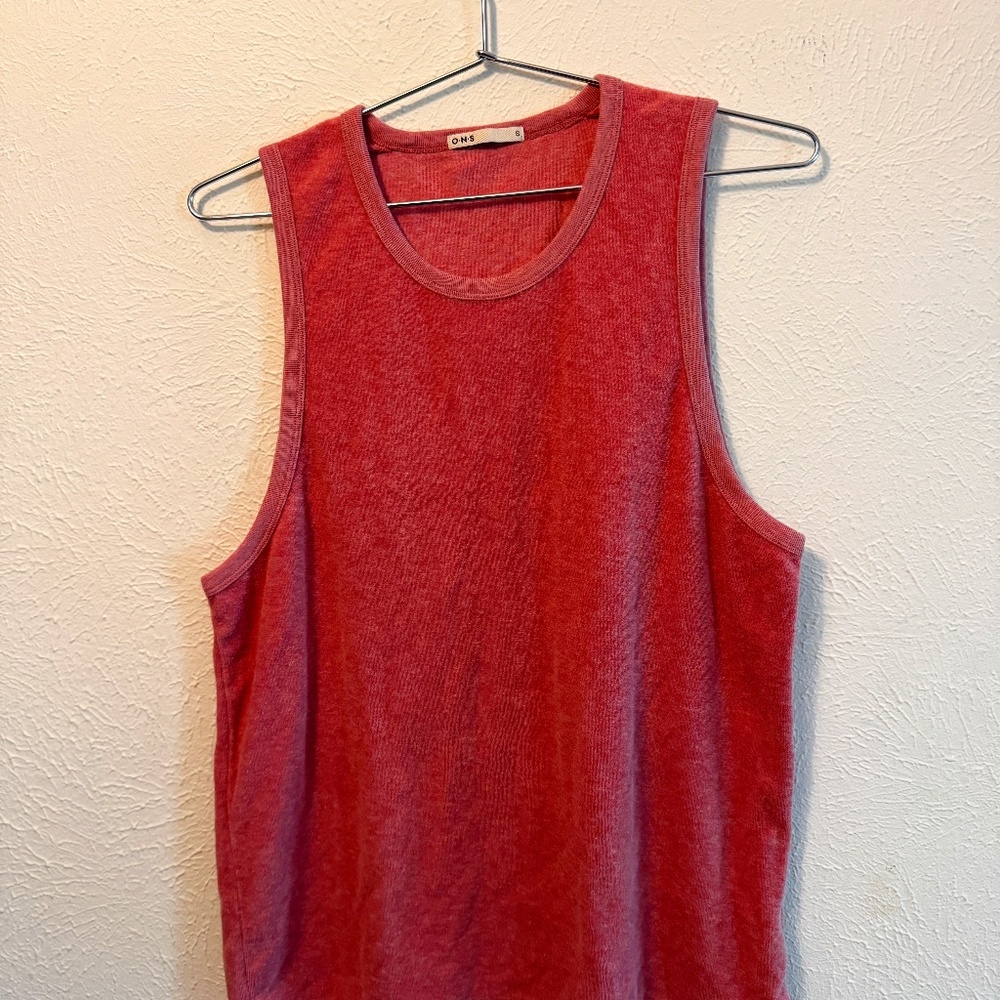 ONS / O.N.S. Terry tank top size Small pink